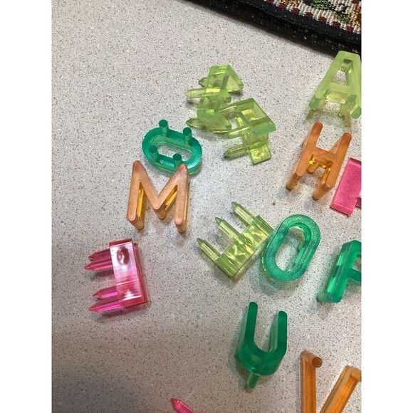 Lite Brite Numbers Accessory Kit + Alphabet & Peg Refill Sets Light Bright 1968 - Picture 10 of 16